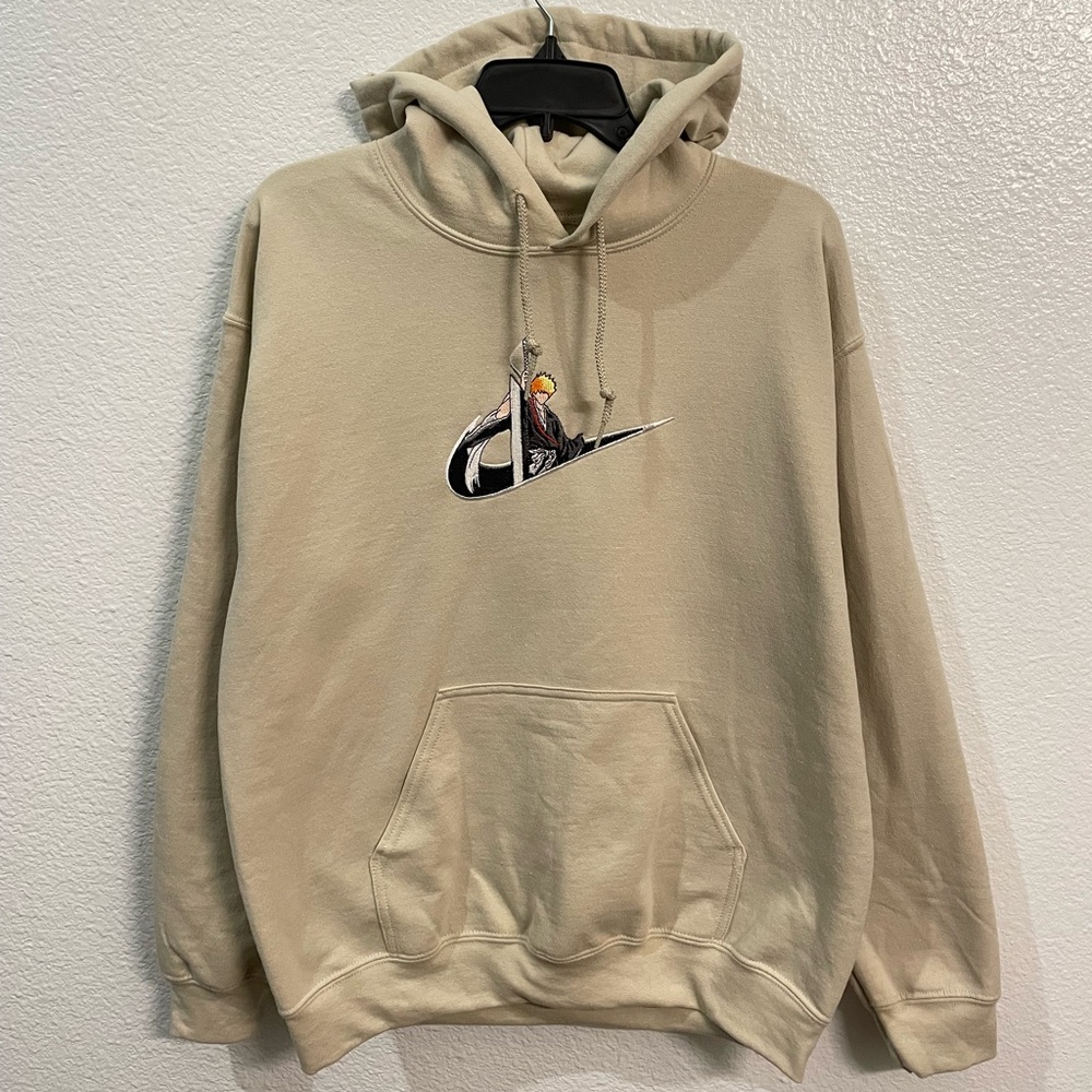 Ichigo kurosaki swoosh cream hoodie bleach anime - Picture 6 of 6